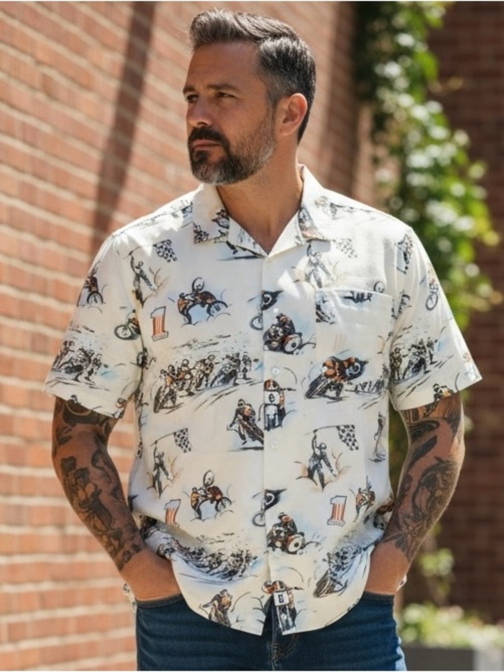 Harley-Davidson Men's 3XL White Shirt Twisty Aloha Print Limited Short Sleeve